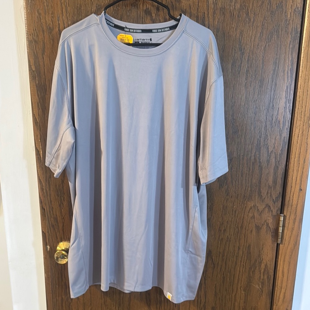 Carhartt Gray Tank Top Relaxed Fit Essential Short Sleeve